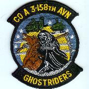 3-158th AVN "Co. A" Patch (Black)