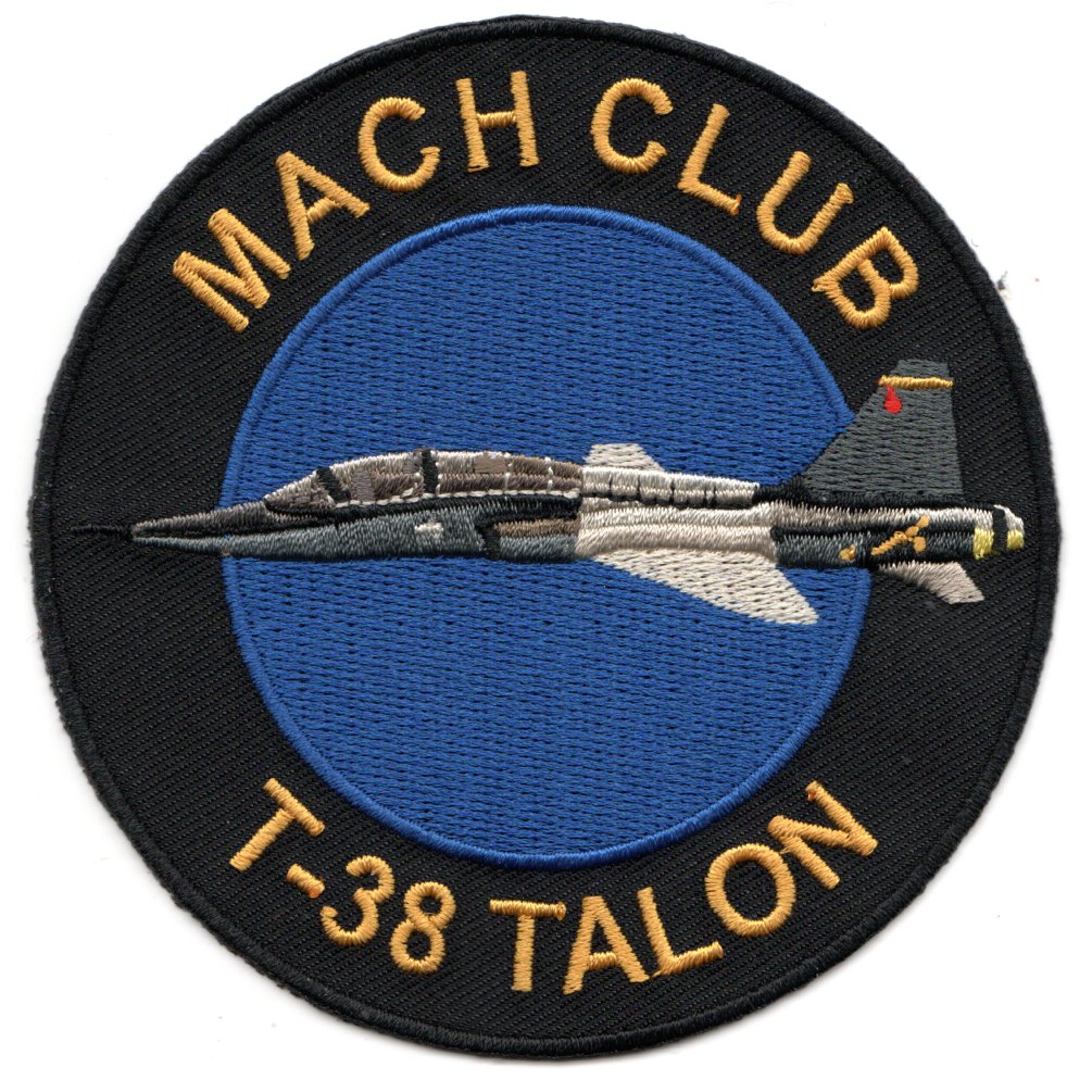 MACH CLUB Patch: T-38 TALON (Plain Tail)