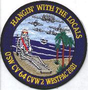 CV-64/CVW-2 2001 'Hanging w/the Locals' Cruise Patch