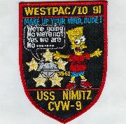 CVN-68/VF-24 1991 "Bart" Cruise Patch