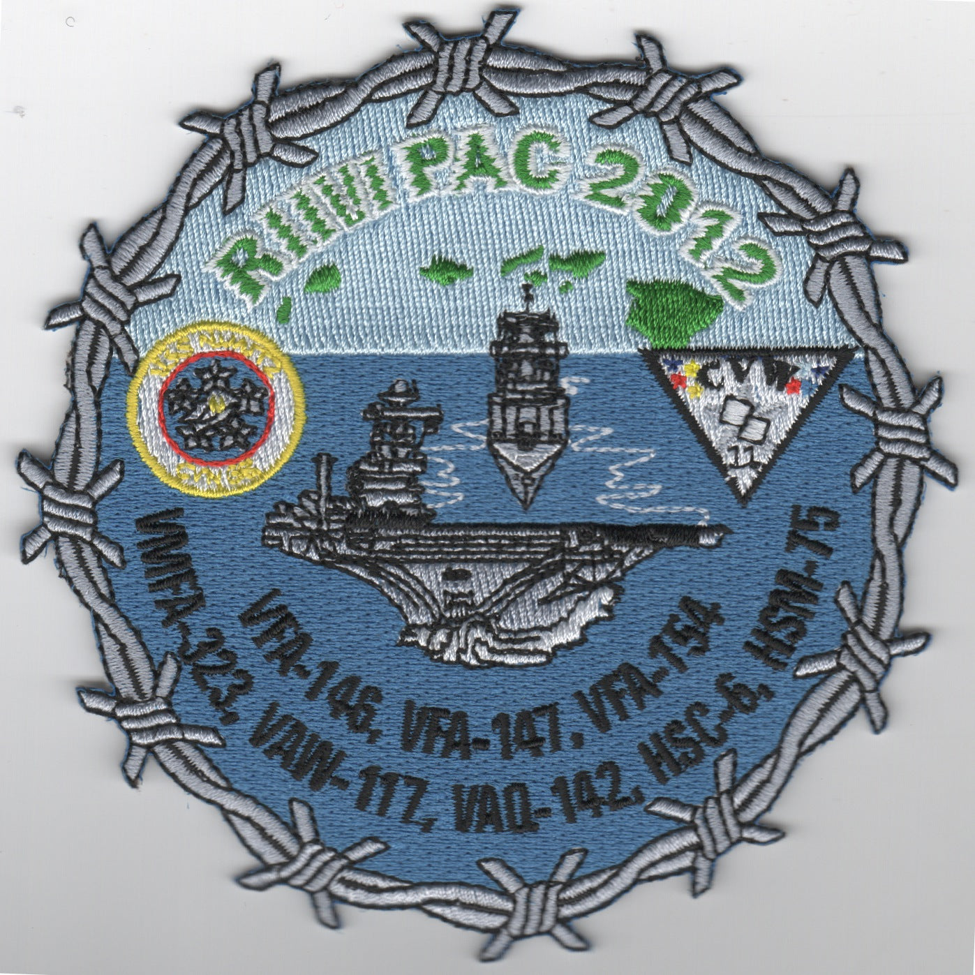 CVN-68/CVW-11 2012 'RIMPAC' Cruise Patch (Round)