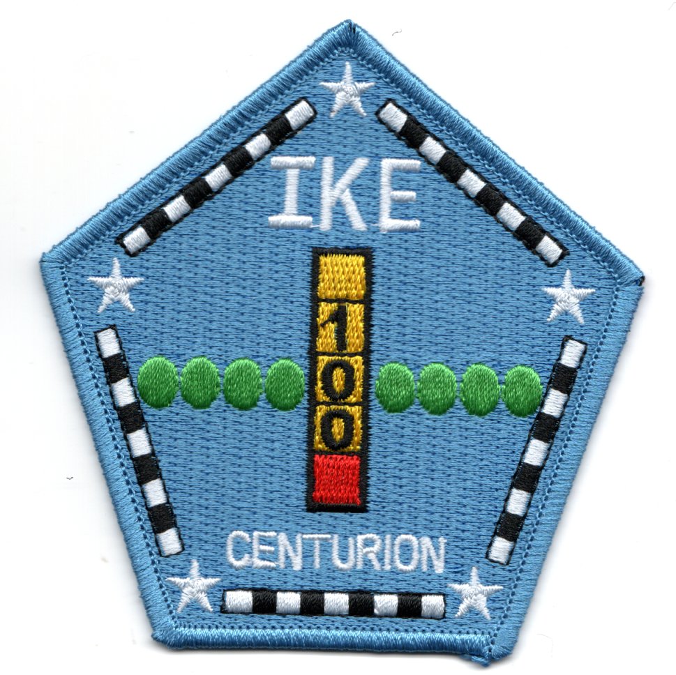 CVN-69 'SET OF TRAPS' Patches (4)