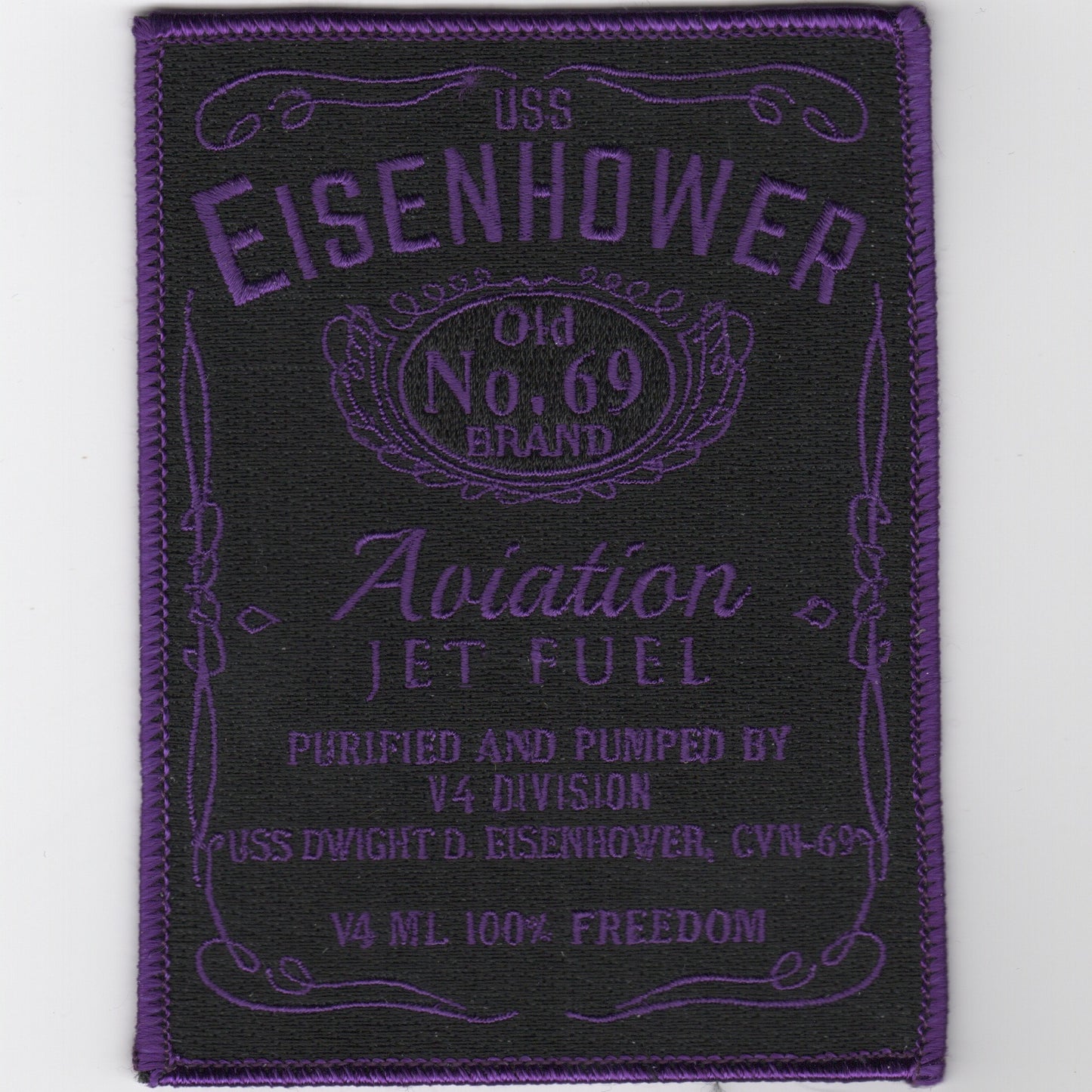 CVN-69 2016 OIR 'Jet Fuel' Cruise Patch (Purple)