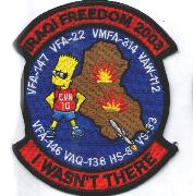 CVN-70 OIF 2003 "Bart Simpson" Patch