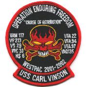 CVN-70/VAW-117 "Retribution" OEF Cruise Patch