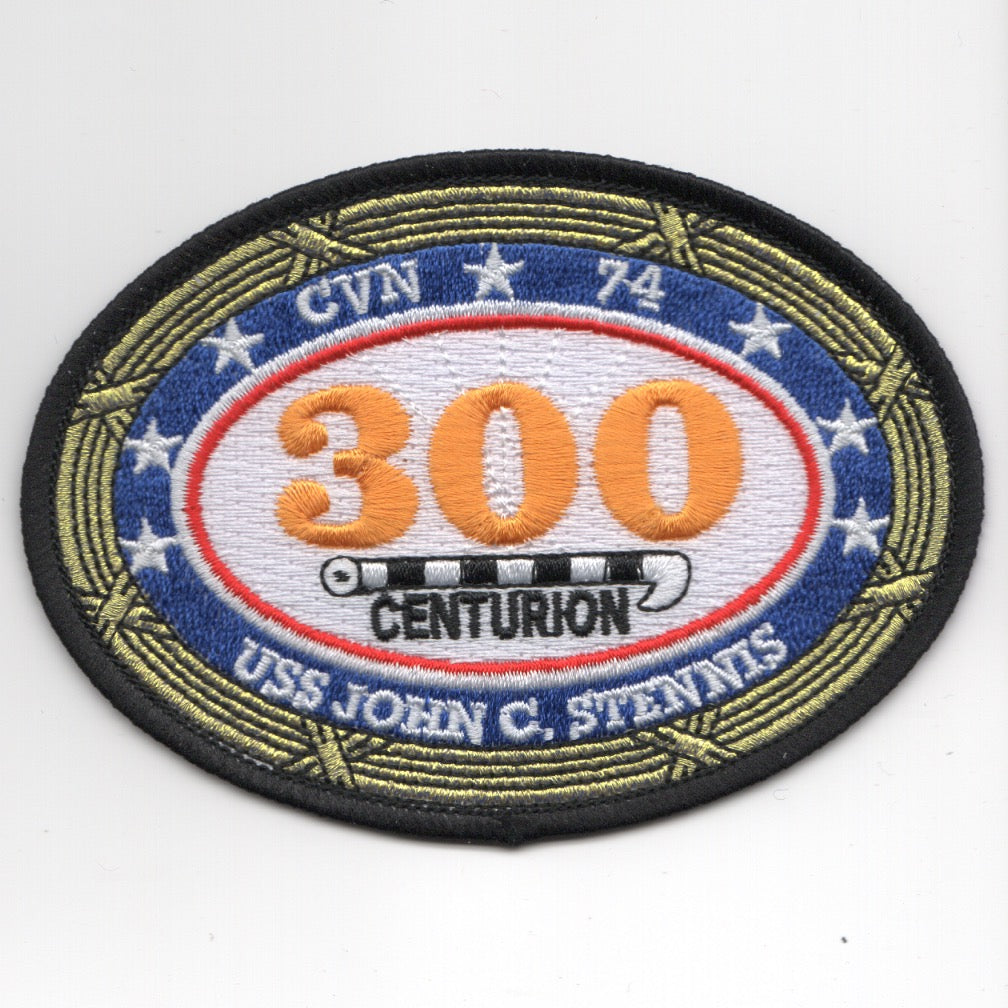 USS John C. Stennis (CVN-74) '300 Traps' Patch