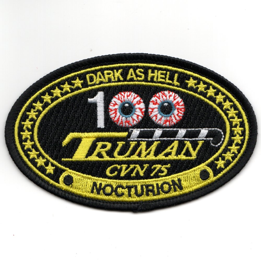 CVN-75 '100 Night Traps' (Oval/Black)