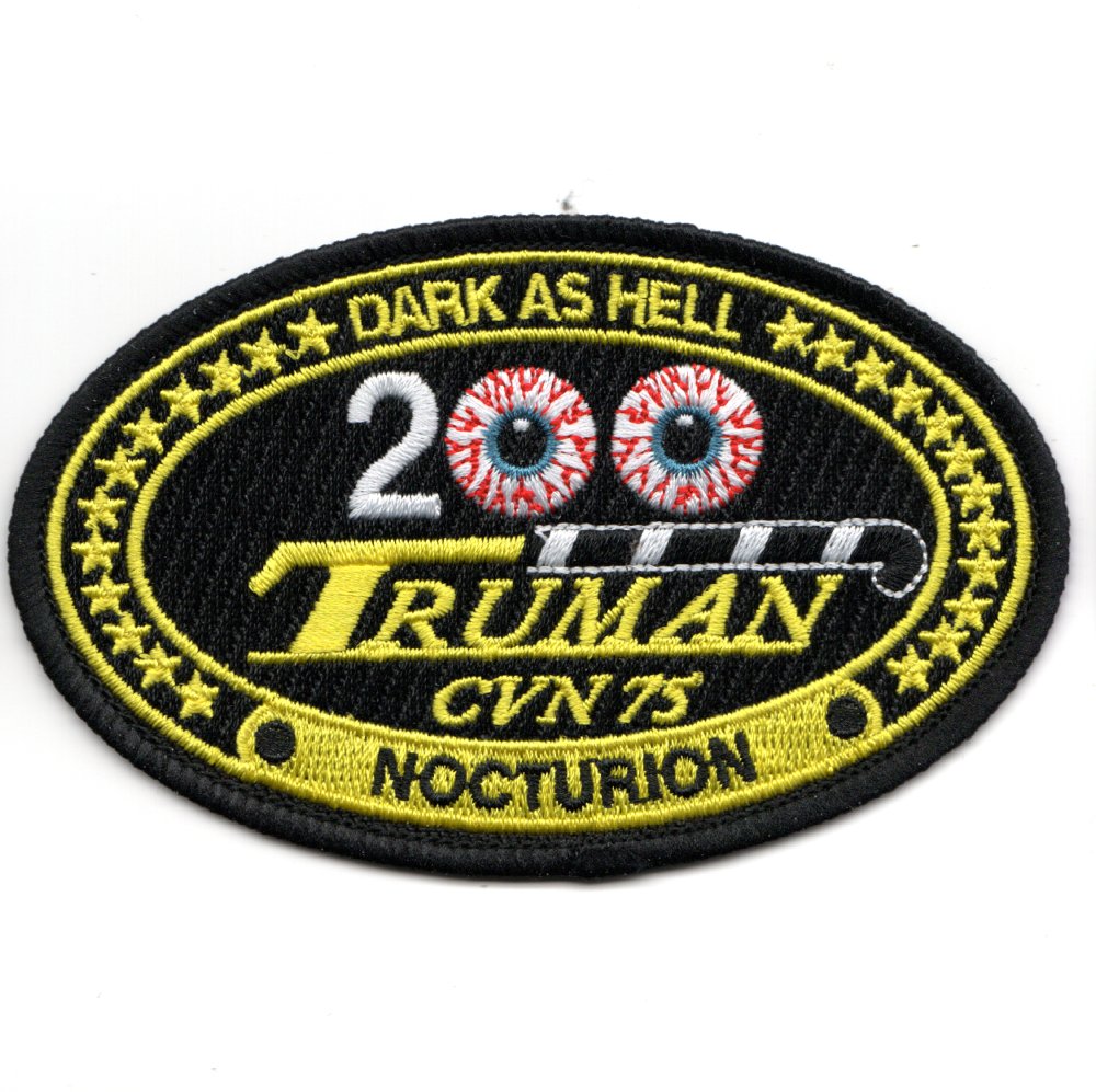 CVN-75 '200 Night Traps' (Oval/Black)
