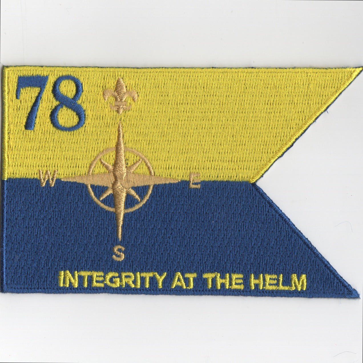 CVN-78 Pennant Patch (Blue/Yellow)