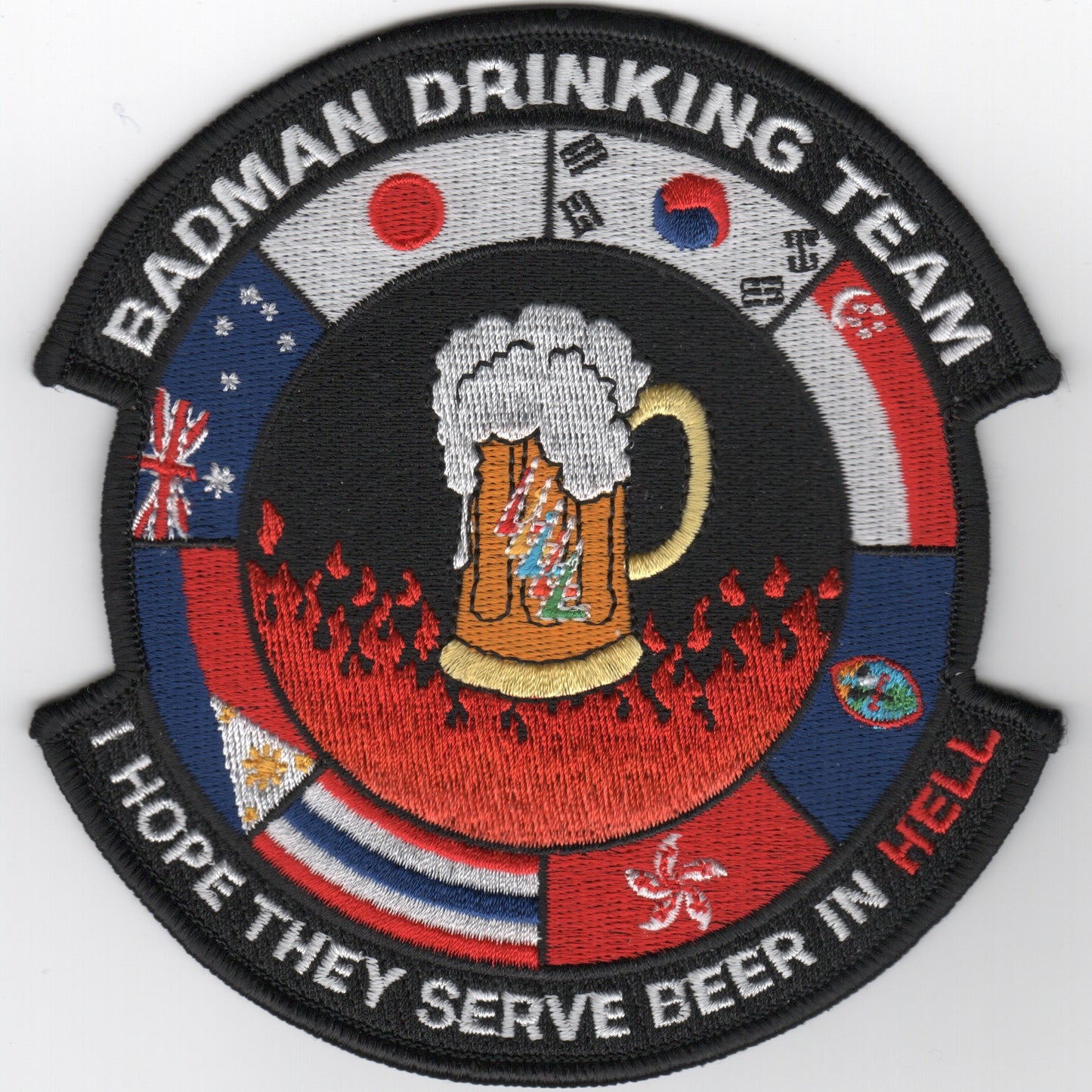 CVW-5 'BADMAN Drinking Team' Patch