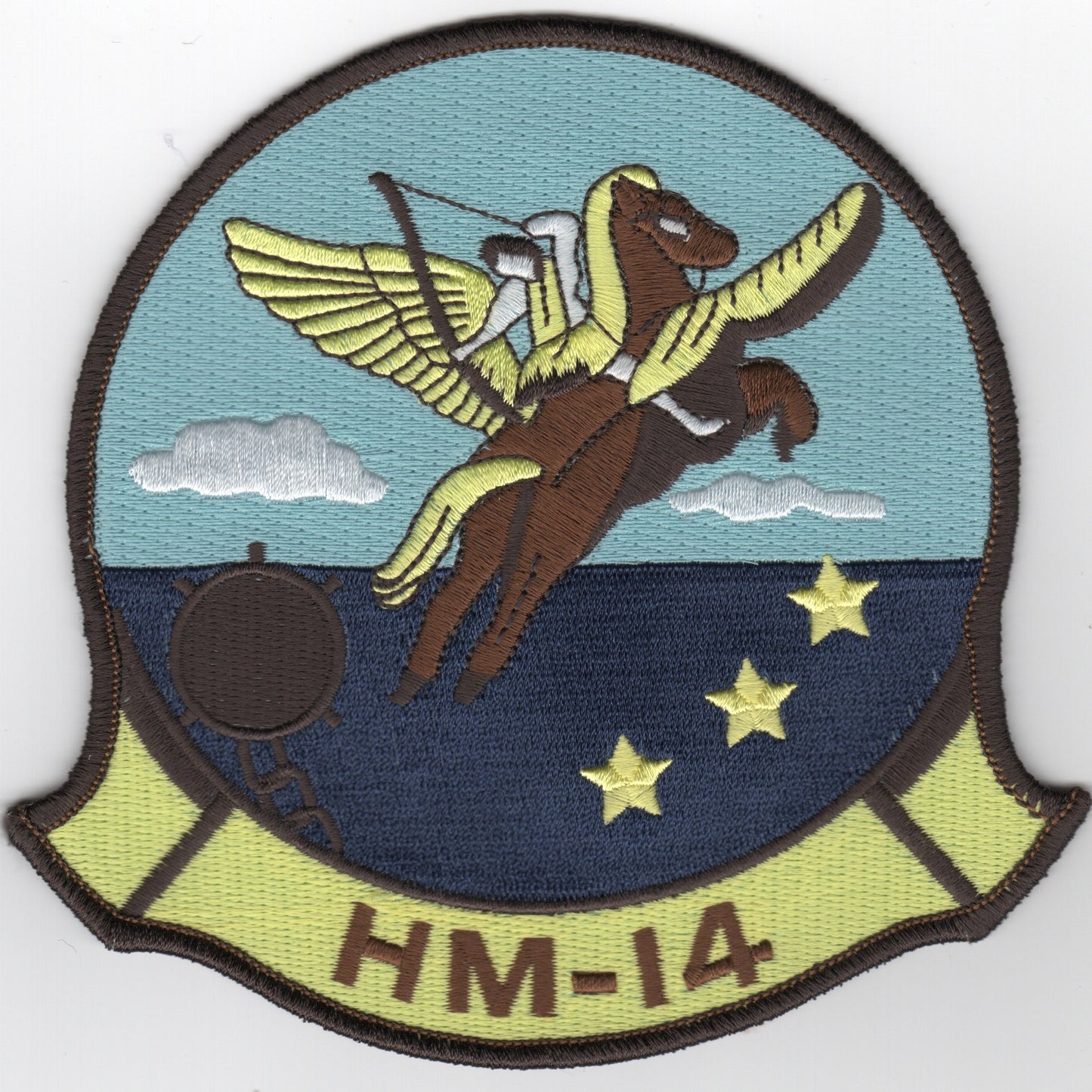 HM-14 Squadron Patch (Large/Black Border)
