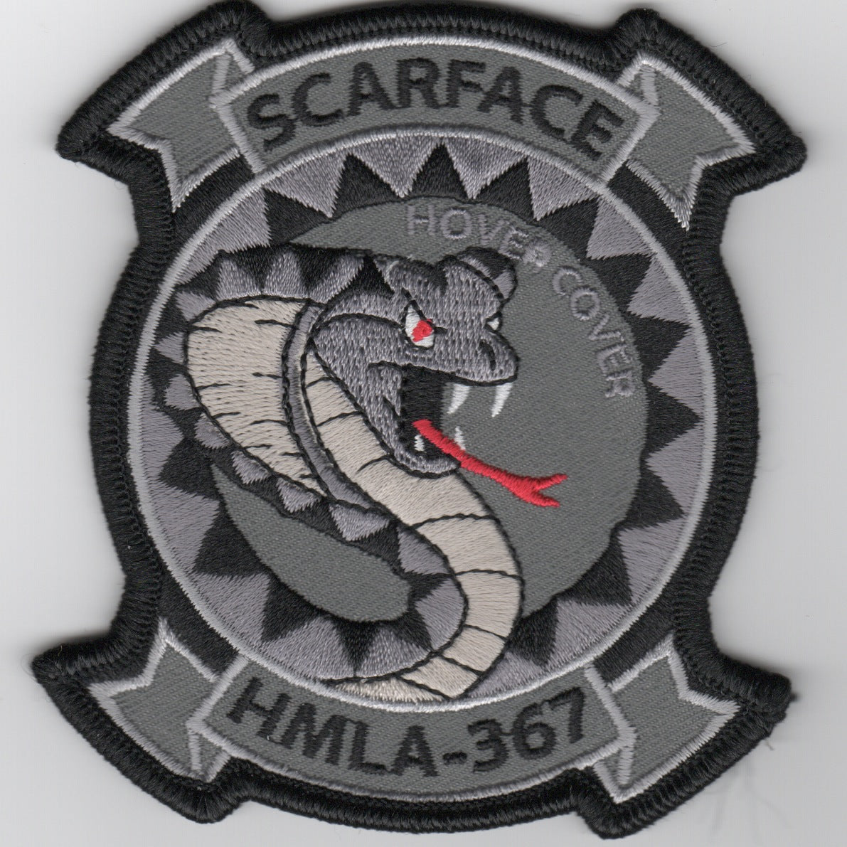 HMLA-367 'Hover Cover' Patch (Gray)