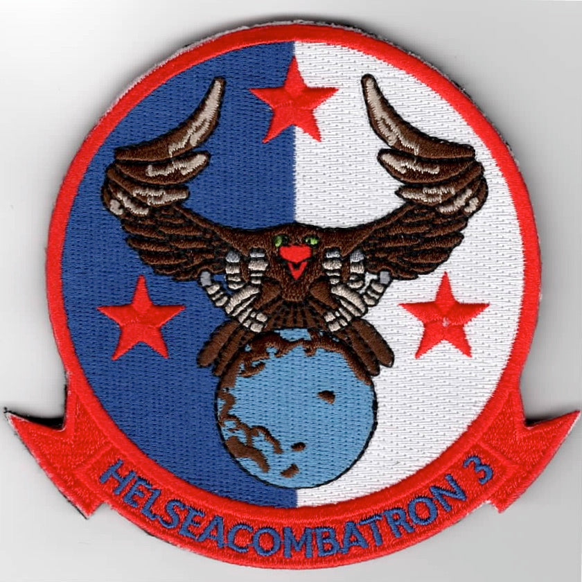 HSC-3 'Eagle on World' Sqdn Patch (Lg/K)