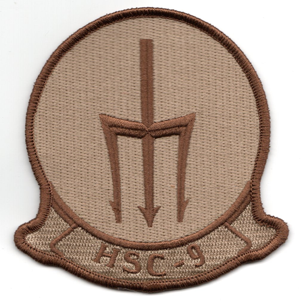 HSC-9 Sqdn 'TRIDENT' Patch (Desert)