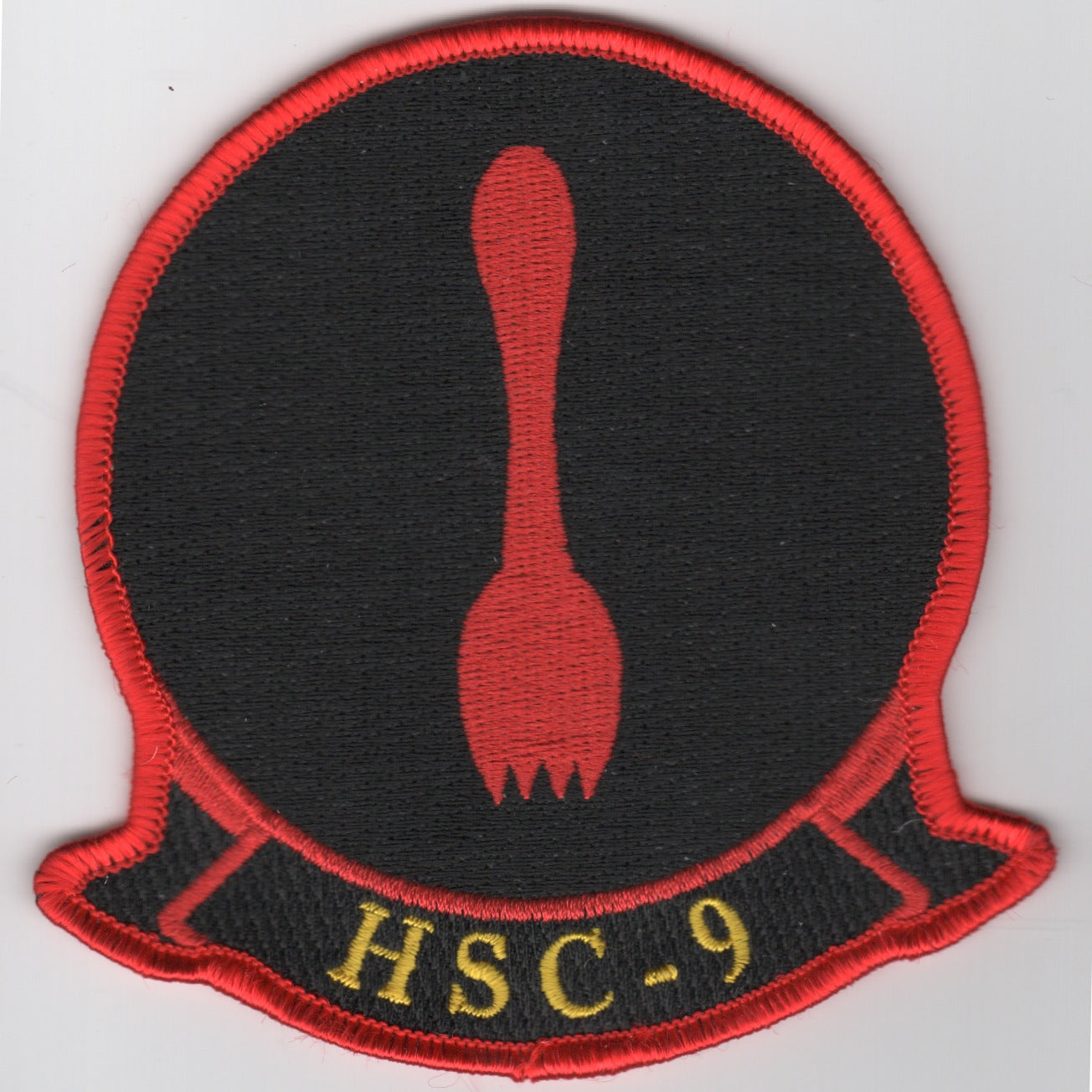HSC-9 Sqdn 'SPORK' Patch (Black)