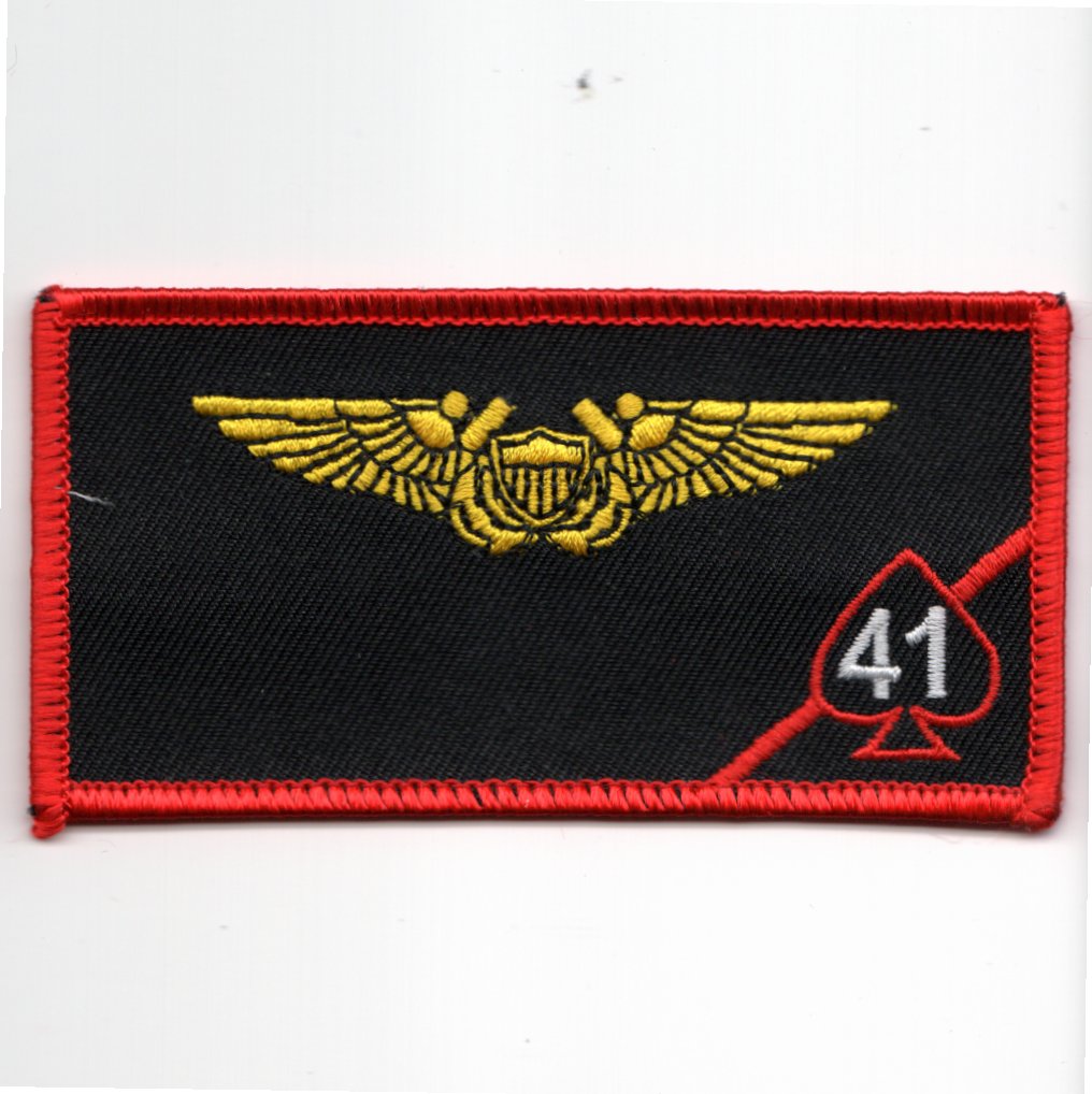 VFA-41 WSO Nametag (Red Border w/o F-18)