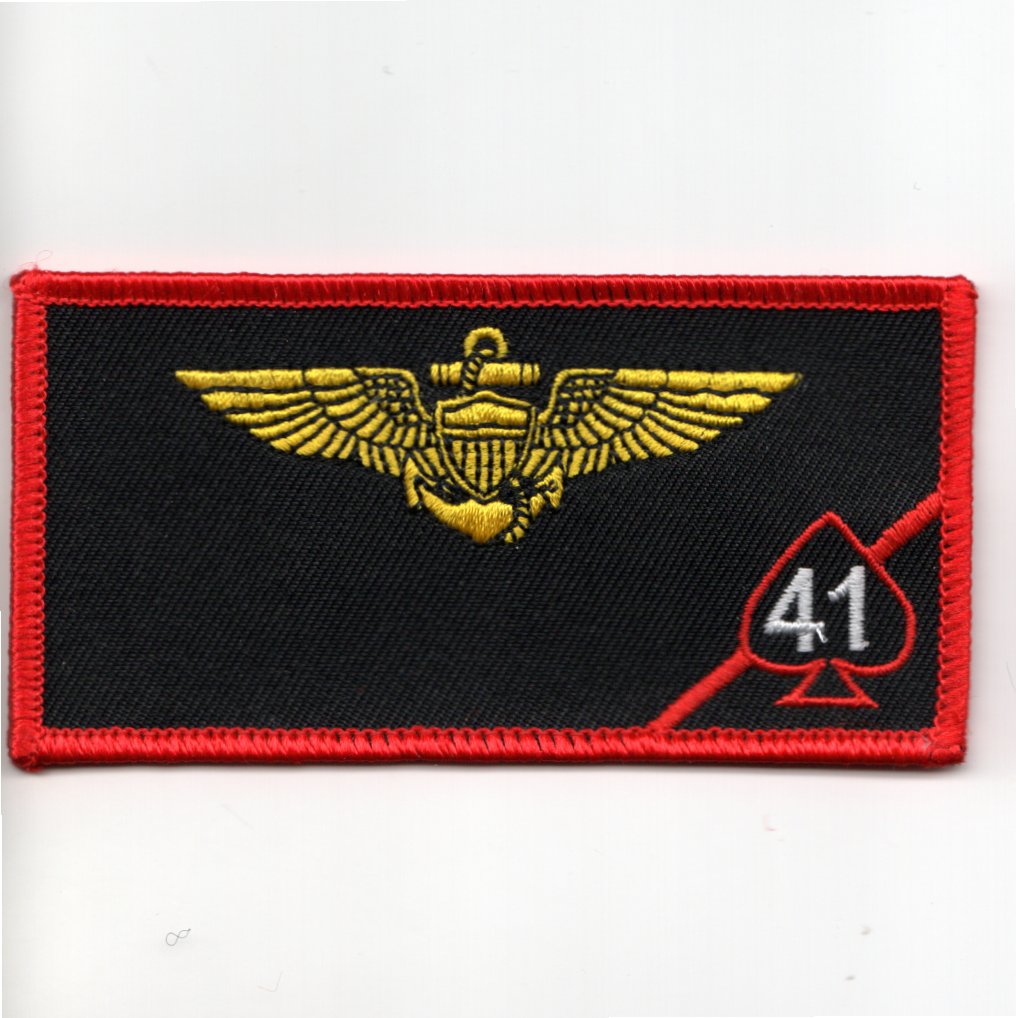 VFA-41 PILOT Nametag (Red Border w/o F-18)