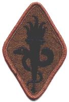 US Army Torch Patch (Subdued Green)