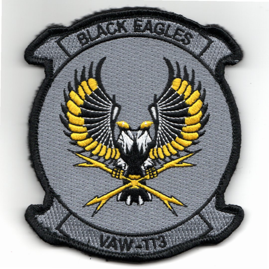 VAW-113 'HISTORICAL' Squadron Patch (Gray/No V)
