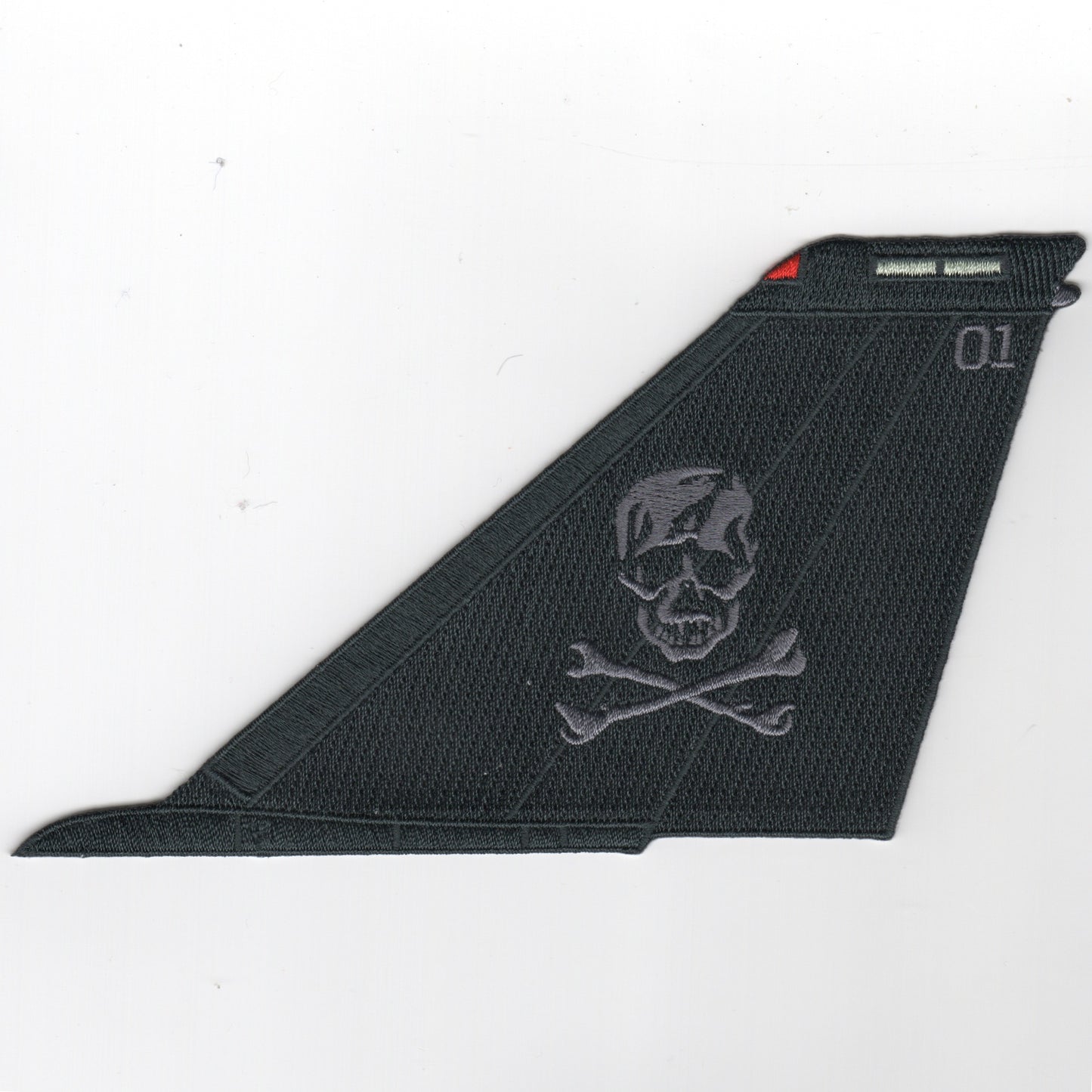 VF-103 F-14 Tailfin (Black/Gray Skull/No Text)