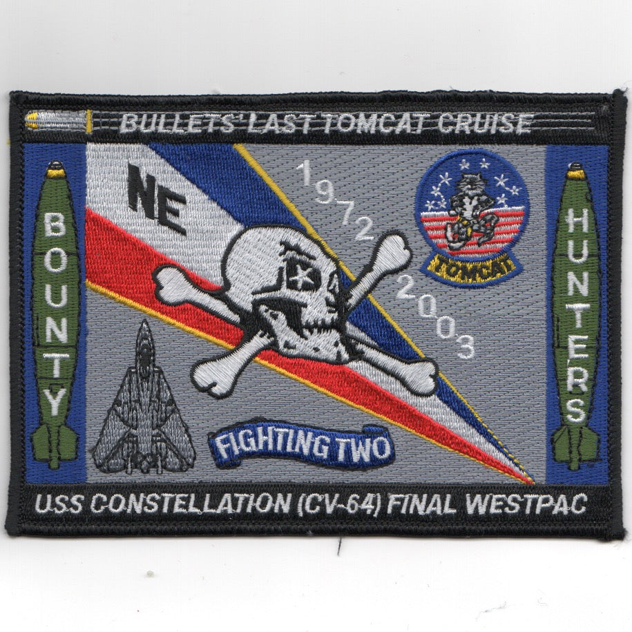 VF-2/CV-64 2003 "Last Tomcat" Cruise Patch (Lg/Rect)