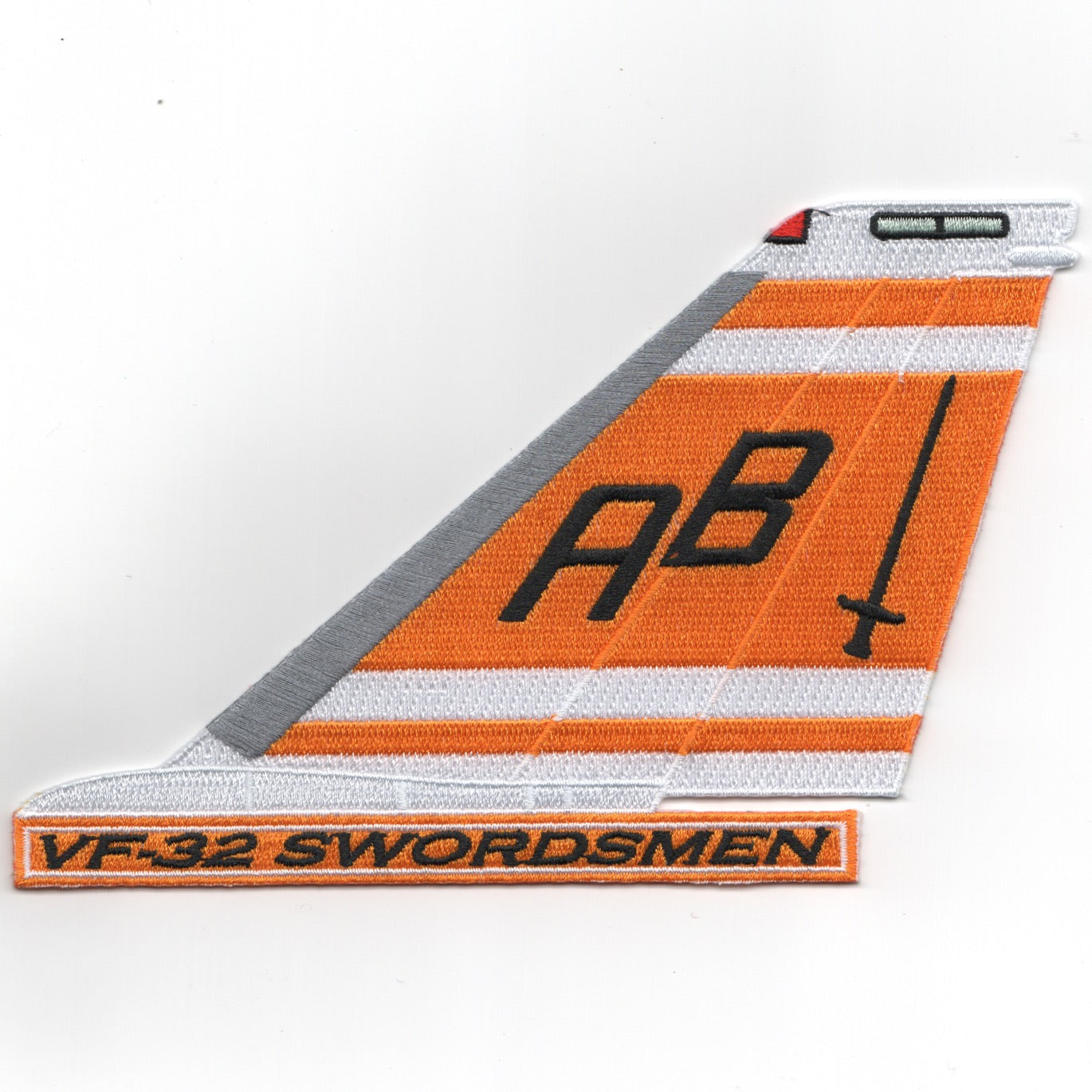 VF-32 F-14 Tomcat Tail Fin (Yellow/Text)