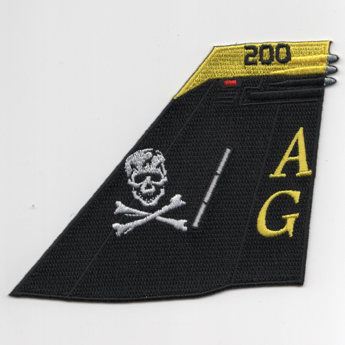 VFA-103 'AG' TAILFIN Patch (Black/Yellow Tip)