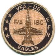VFA-115 Aircraft Patch (Round/Des/4-Stars)