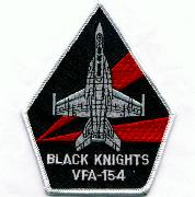 VFA-154 Aircraft Triangle (Black w/2 Red Rays)