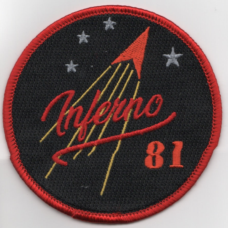 VFA-81 'INFERNO' Bullet (Black/Red Border)