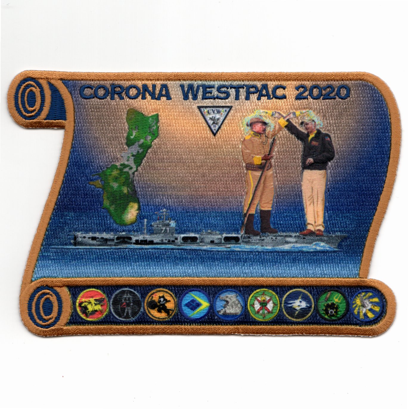 VFA-87/CVW-9 2020 WESTPAC 'SCROLL' Patch (Set of 2)
