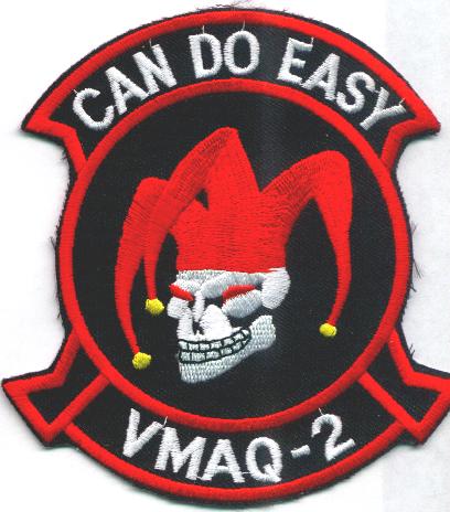 VMAQ-2 "Can Do" (White-Skull) Patch