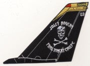 VF-103 F-14 Tomcat Tail Fin (Black)