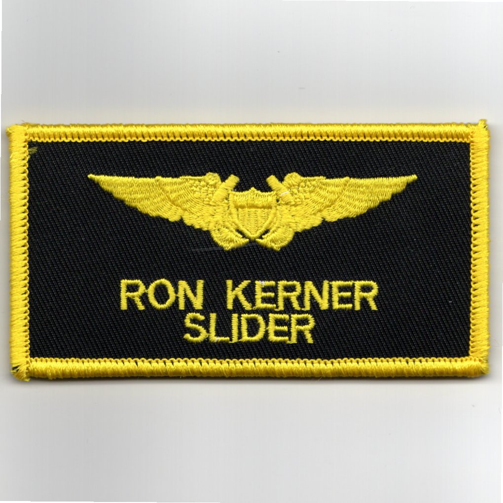 TOPGUN: RON 'SLIDER' KERNER Nametag (LIGHT Yellow/V)