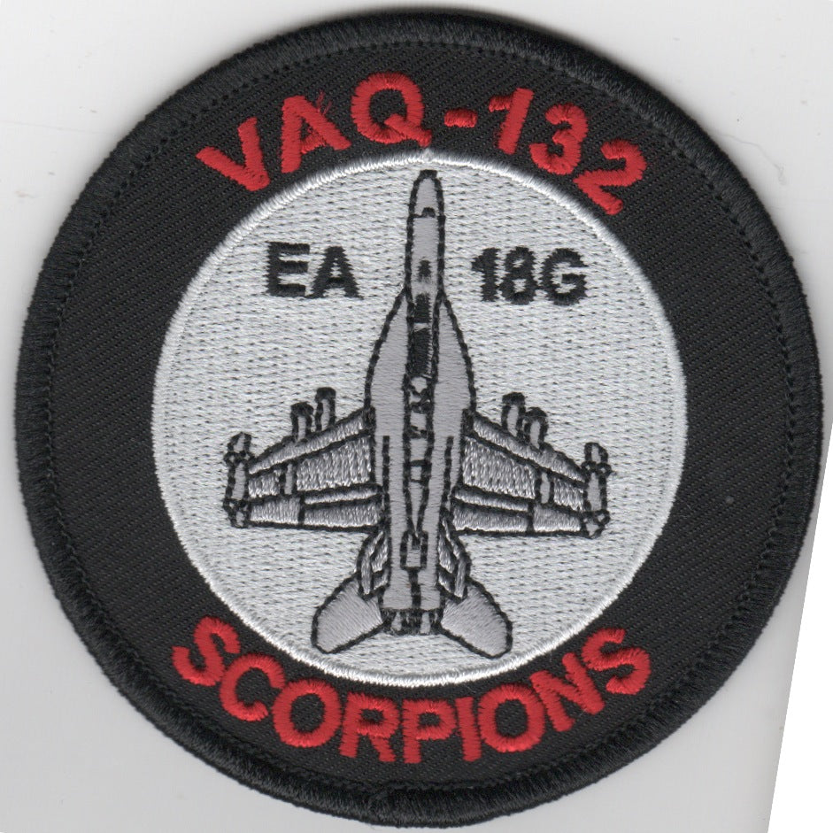 VAQ-132 A/C 'BULLET' Patch (B/W)