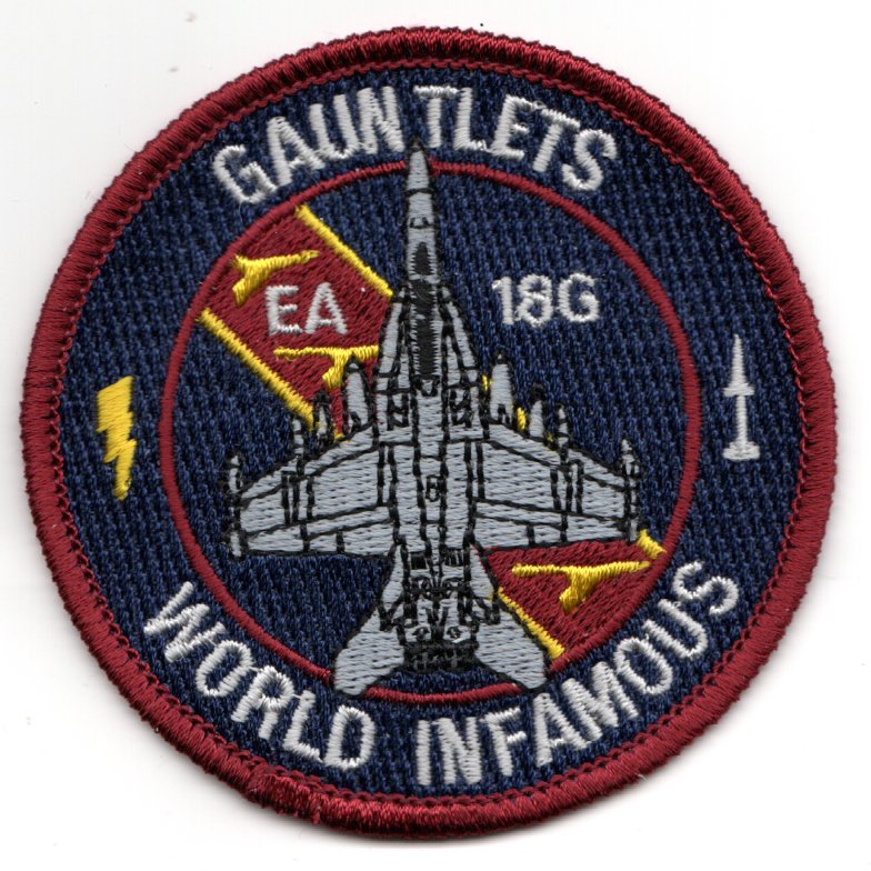 VAQ-136 EA-18G 'WI' Bullet Patch (Dk Blue/'G' at Top)