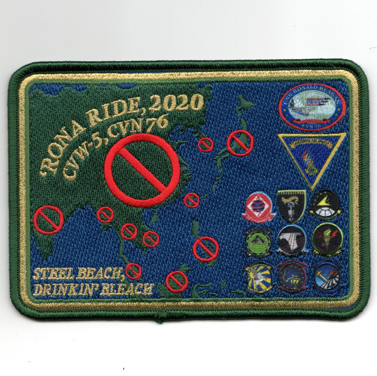 VAQ-141 2020 'RONA RIDE' Cruise Patch (Green/Rect)