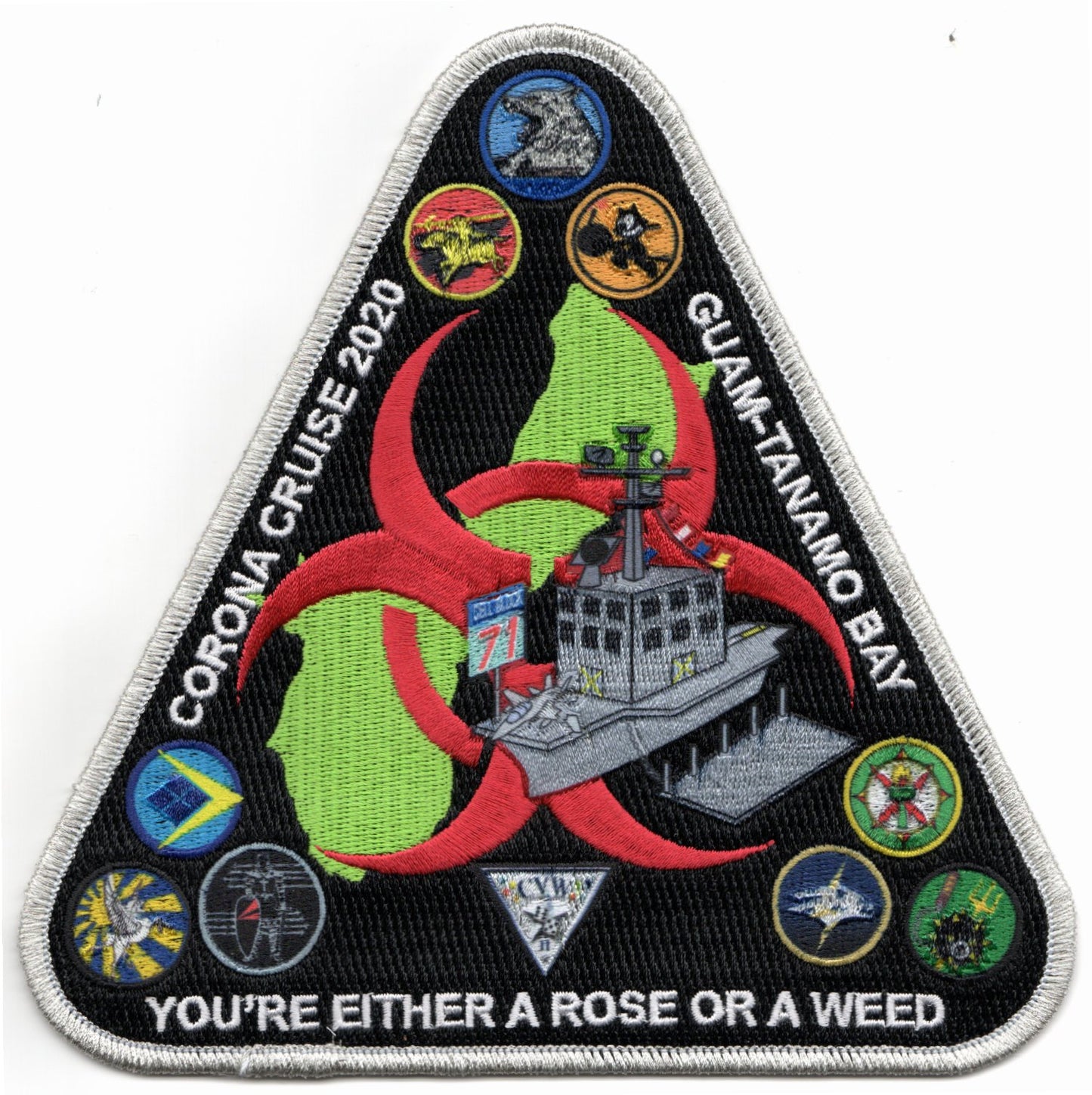 VAQ-142 2020 'GUAM-TANAMO' Backpatch (Red Bio)
