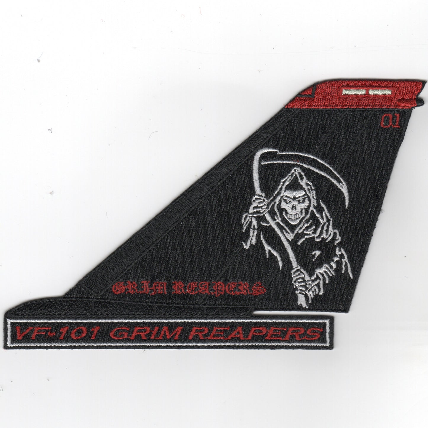 VF-101 F-14 Tail (Black/White-Moe/Text)