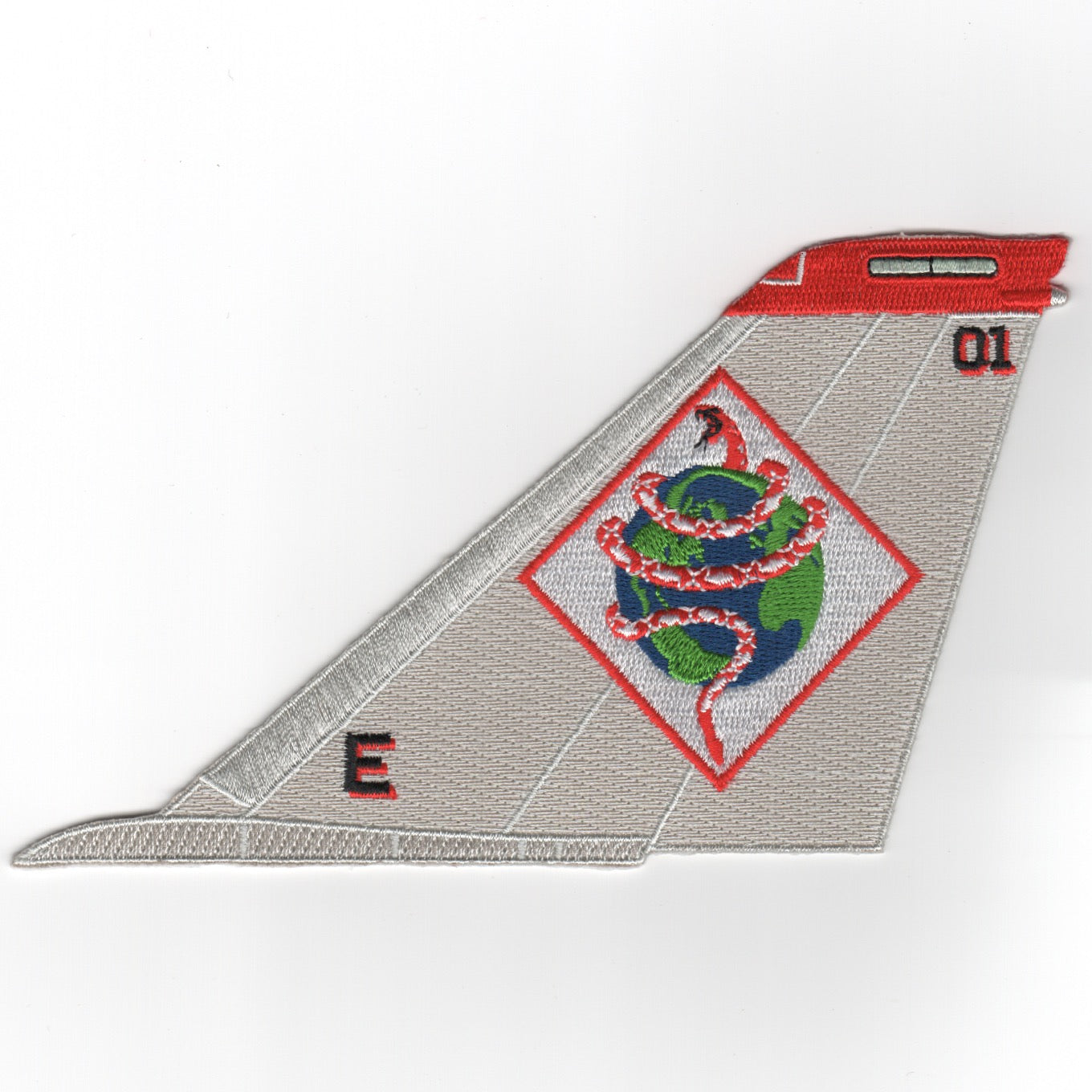 VF-102 F-14 Tailfin (Gray/Diam/No Text)