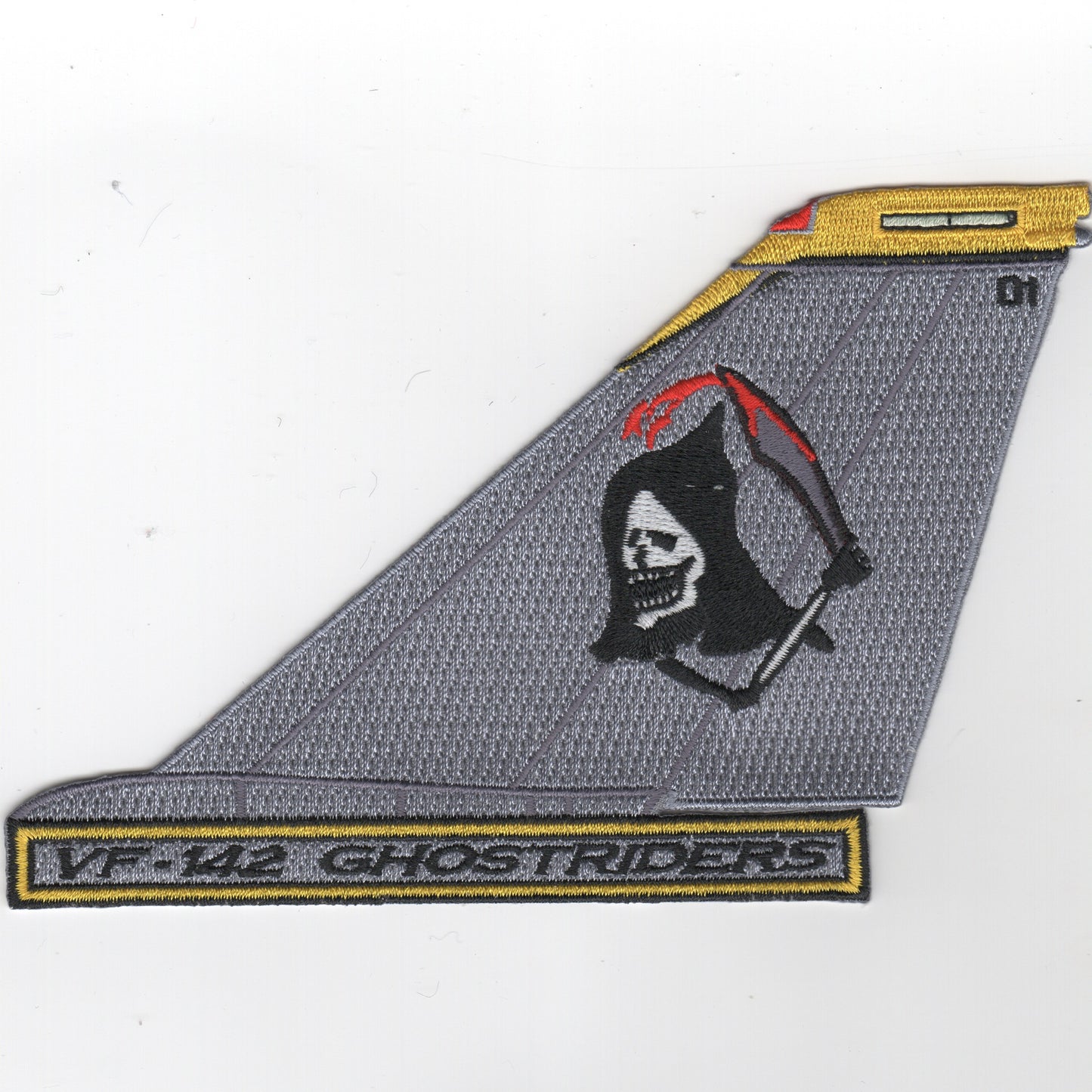 VF-142 F-14 Tailfin (Text/Grim Reaper)