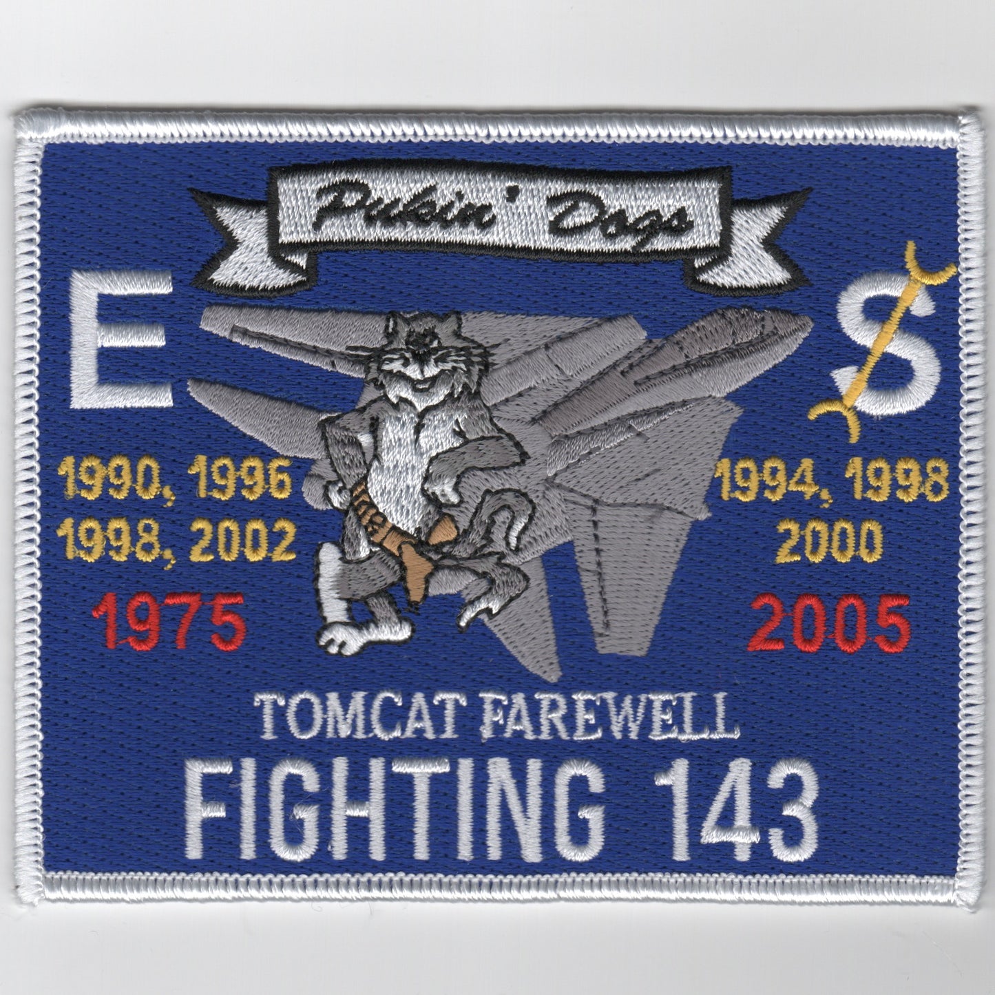 VF-143 2005 'Farewell' Patch (Rect/White Border)
