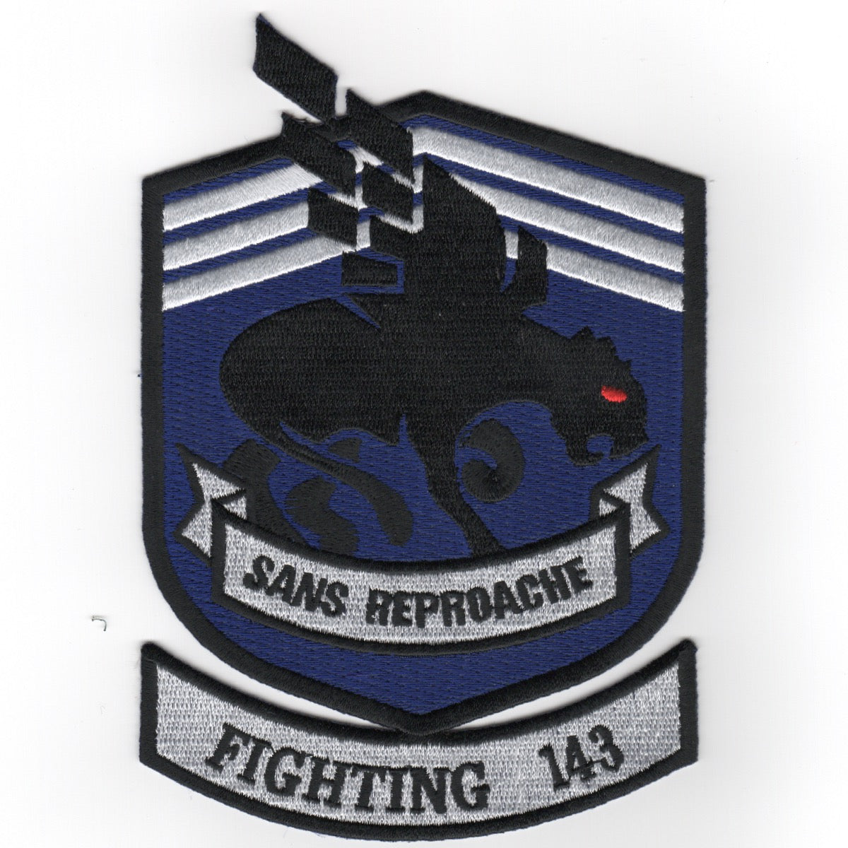 VF-143 Squadron Patch (Large/Red Eyes)