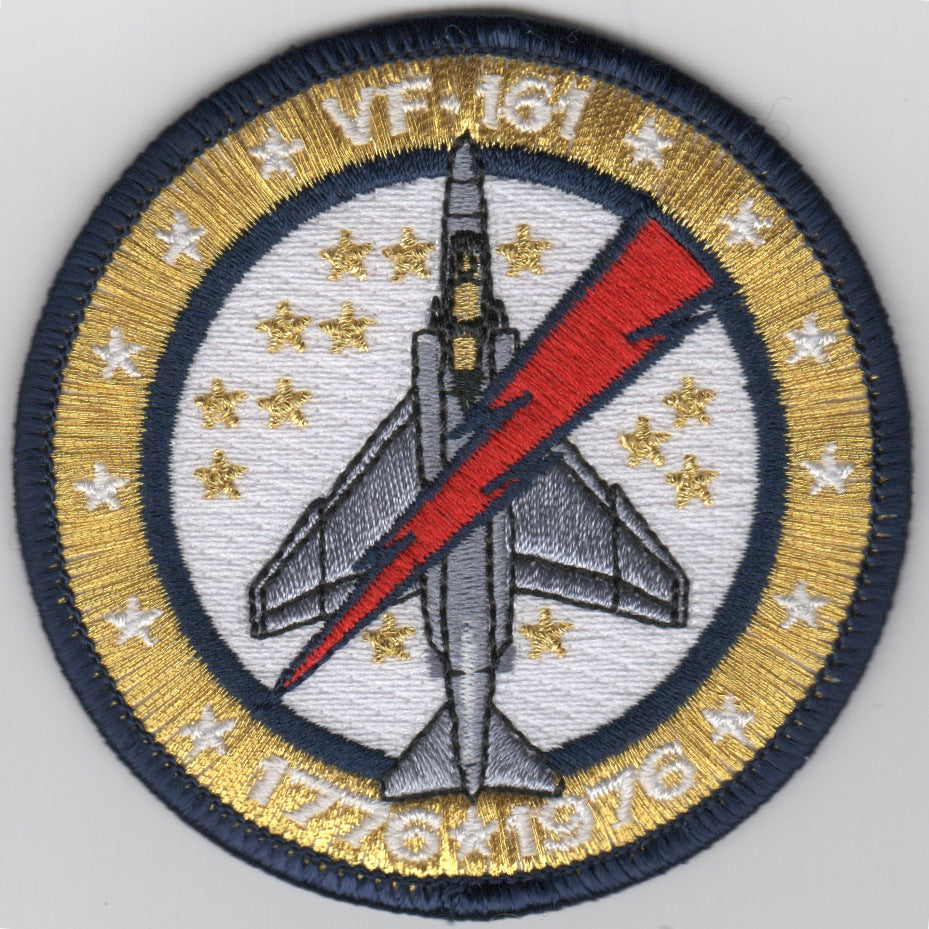 VF-161 F-4 'Bullet' Bicentennial Patch (White)