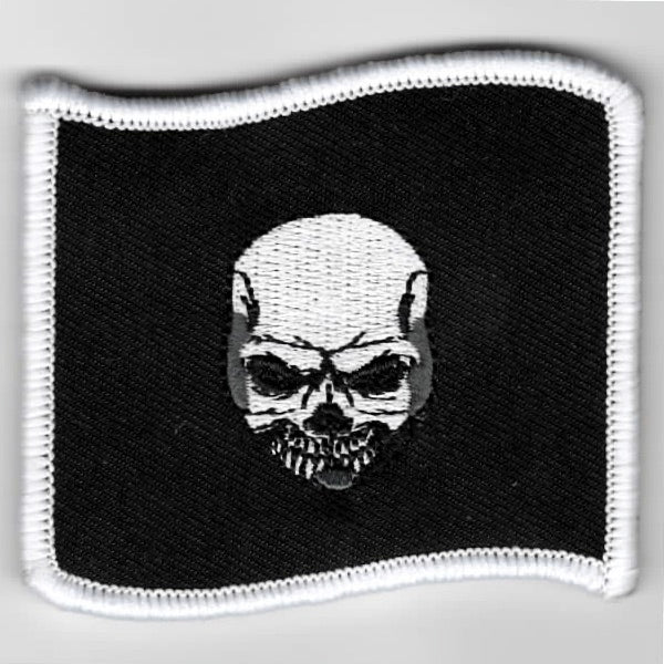 E-2C 'Skull w/Headset' Patch (Rect/BLACK Eyes)