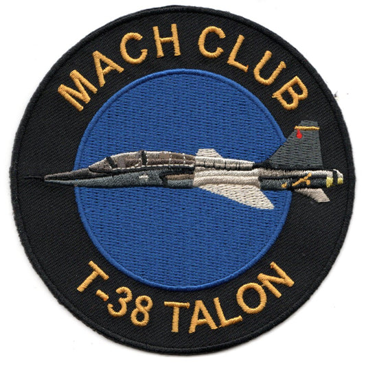 MACH CLUB Patch: T-38 TALON (Plain Tail)