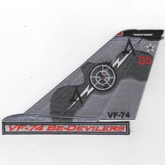 VF-74 F-14 Tomcat TailFin (Text/Gray/05)