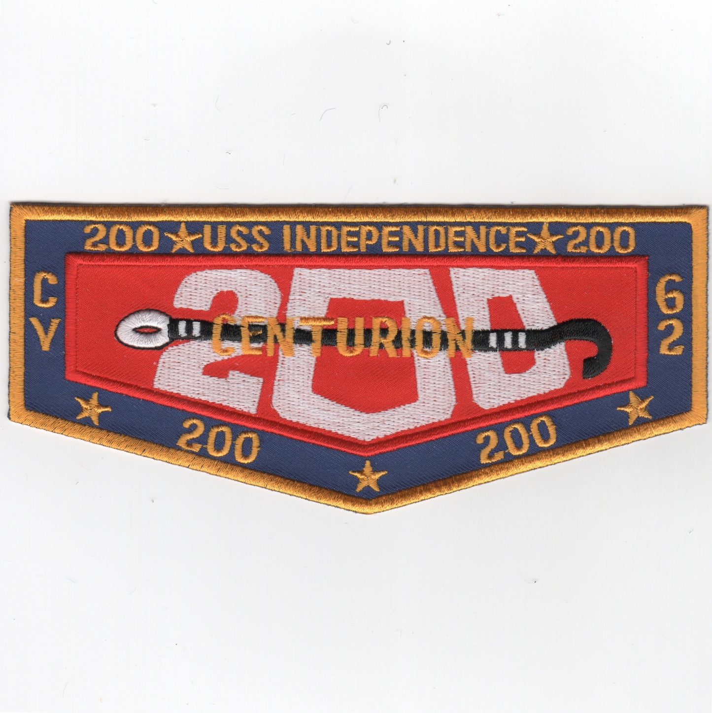 USS Independence (CV-62) *Set of 5* (FLAP) Centurion Patches