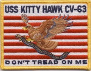 USS Kitty Hawk (CV-63) "Don't Tread" Patch
