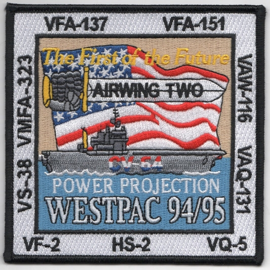 CV-64/CVW-2 1995 'First of the Future' Cruise Patch